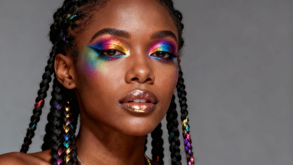 Eyeshadow finish example